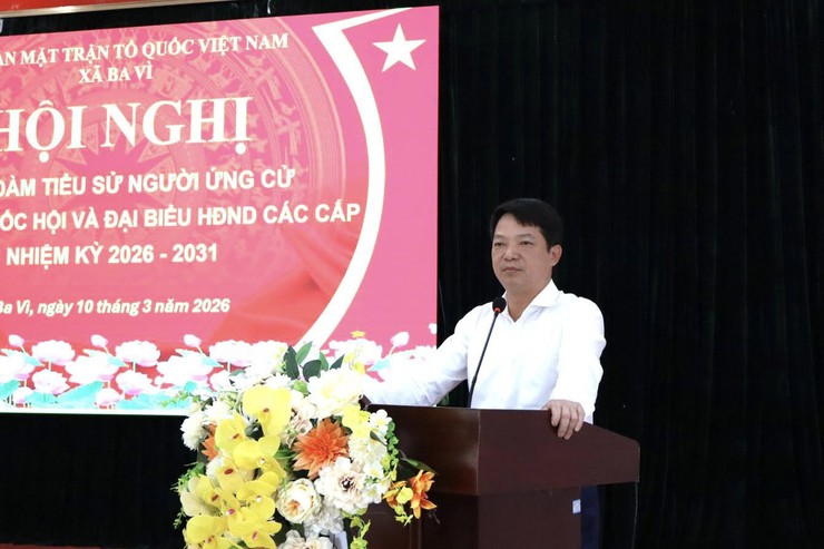 XÃ BA VÌ TỔ CHỨC HỘI NGHỊ MẠN ĐÀM TIỂU SỬ NGƯỜI ỨNG CỬ ĐẠI BIỂU QUỐC HỘI VÀ HĐND CÁC CẤP NHIỆM KỲ 2026 – 2031- Ảnh 2.