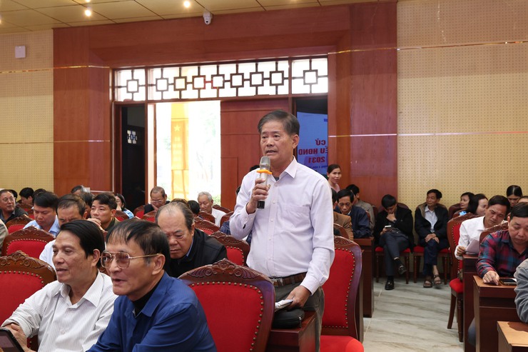 Hội nghị báo cáo công tác Bầu cử đại biểu Quốc hội và đại biểu HĐND các cấp nhiệm kỳ 2026 – 2031- Ảnh 6.