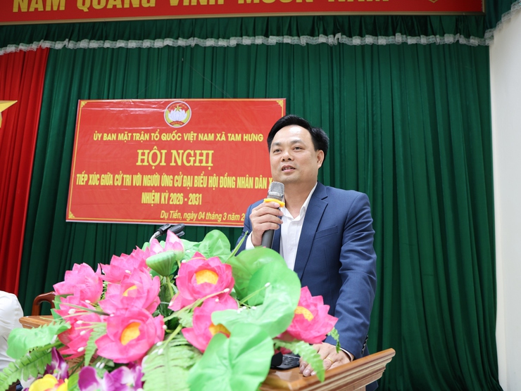 38 ứng cử viên đại biểu HĐND xã Tam Hưng hoàn thành tiếp xúc cử tri tại các đơn vị bầu cử- Ảnh 3.