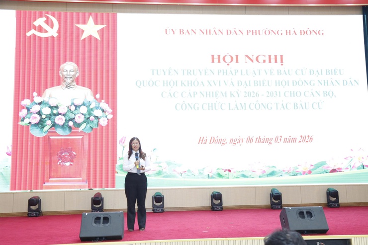 Phường Hà Đông tuyên truyền, phổ biến pháp luật về bầu cử- Ảnh 2.