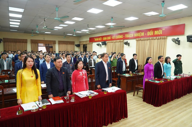 HĐND xã Thường Tín tổ chức Kỳ họp thứ 5 - Kỳ họp chuyên đề- Ảnh 1.