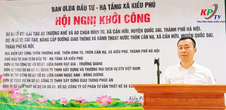 UBND xã Kiều Phú tổ chức Lễ khởi công các dự án hạ tầng dân sinh trên địa bàn- Ảnh 3.