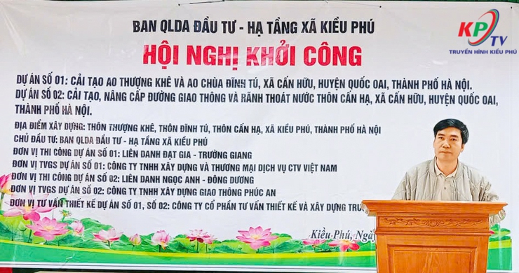 UBND xã Kiều Phú tổ chức Lễ khởi công các dự án hạ tầng dân sinh trên địa bàn- Ảnh 5.
