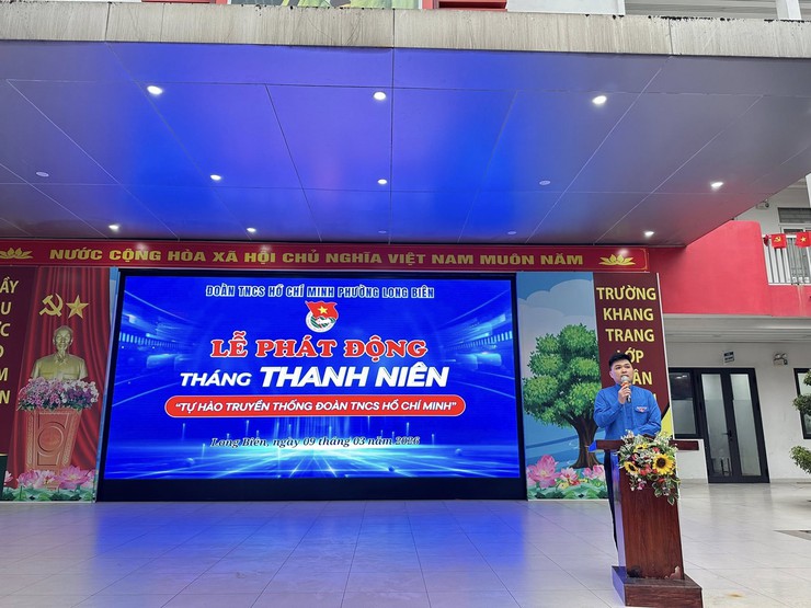 Đoàn phường Long Biên tổ chức Lễ Phát động Tháng Thanh niên năm 2026- Ảnh 1.