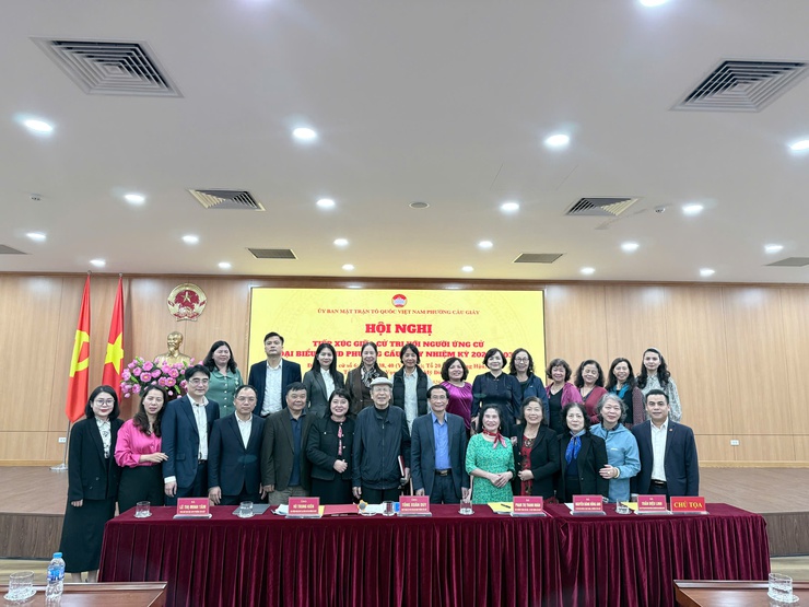 Hội nghị tiếp xúc cử tri với người ứng cử đại biểu HĐND phường Cầu Giấy nhiệm kỳ 2026–2031 tại đơn vị bầu cử số 6- Ảnh 6.