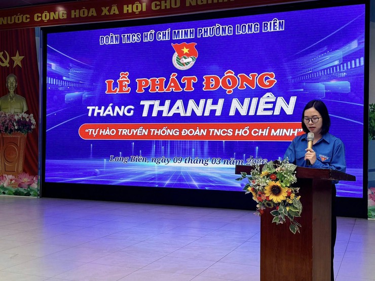 Đoàn phường Long Biên tổ chức Lễ Phát động Tháng Thanh niên năm 2026- Ảnh 3.