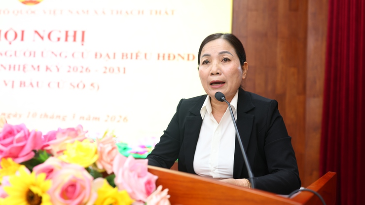 THẠCH THẤT: HỘI NGHỊ TIẾP XÚC CỬ TRI VẬN ĐỘNG BẦU CỬ TẠI ĐƠN VỊ BẦU CỬ SỐ 5 - Ảnh 4.