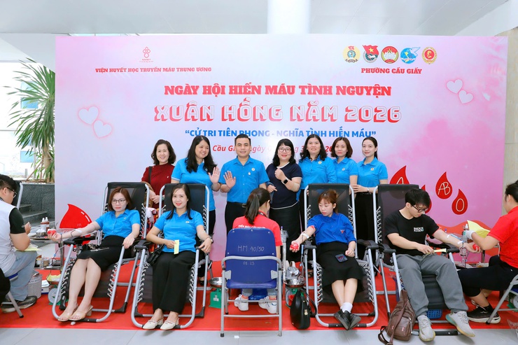Phường Cầu Giấy tổ chức Ngày hội hiến máu tình nguyện chào mừng Ngày hội non sông năm 2026- Ảnh 6.