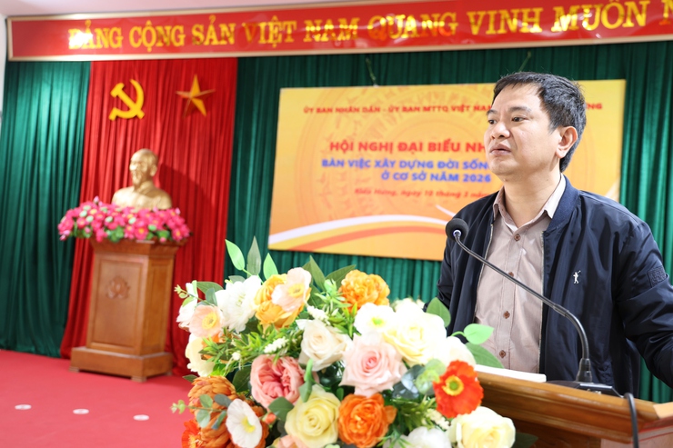 Hội nghị đại biểu Nhân dân phường Kiến Hưng bàn việc xây dựng đời sống văn hóa ở cơ sở năm 2026- Ảnh 4.