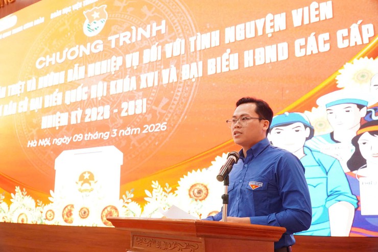 HỘI NGHỊ GẶP MẶT, QUÁN TRIỆT VÀ HƯỚNG DẪN NGHIỆP VỤ CHO TÌNH NGUYỆN VIÊN THAM GIA CÔNG TÁC HỖ TRỢ BẦU CỬ ĐẠI BIỂU QUỐC HỘI VÀ HĐND CÁC CẤP NHIỆM KỲ 2026 - 2031- Ảnh 5.