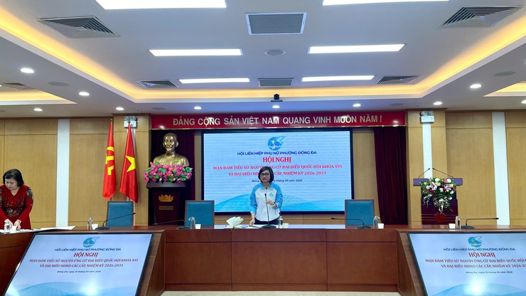 Phụ nữ phường Đống Đa tổ chức Hội nghị mạn đàm  tiểu sử các ứng cử viên đại biểu Quốc hội khóa XVI và HĐND các cấp nhiệm kỳ 2026-2031- Ảnh 8.