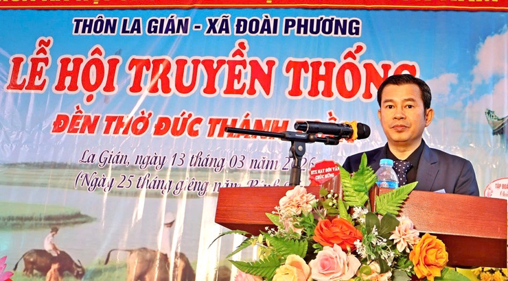 Lãnh đạo xã Đoài Phương dự lễ hội truyền thống thôn La Gián- Ảnh 4.