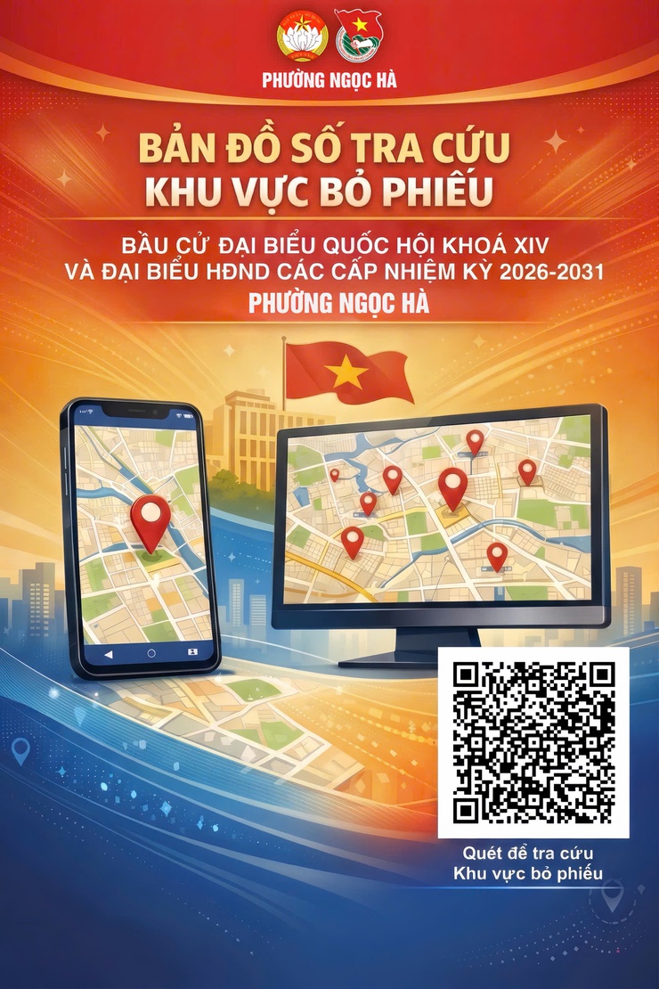 Bản đồ số tra cứu khu vực bỏ phiếu phường Ngọc Hà- Ảnh 1.