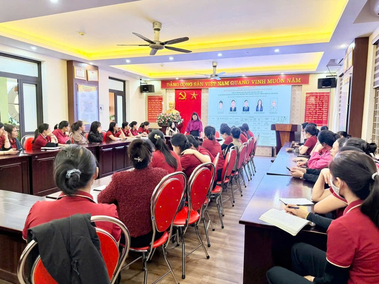 CÁC NHÀ TRƯỜNG TRÊN ĐỊA BÀN XÃ THƯ LÂM TỔ CHỨC HỘI NGHỊ MẠN ĐÀM VỀ CƠ CẤU, TIÊU CHUẨN ĐẠI BIỂU QUỐC HỘI KHÓA XVI VÀ ĐẠI BIỂU HĐND CÁC CẤP NHIỆM KỲ 2026 – 2031- Ảnh 9.