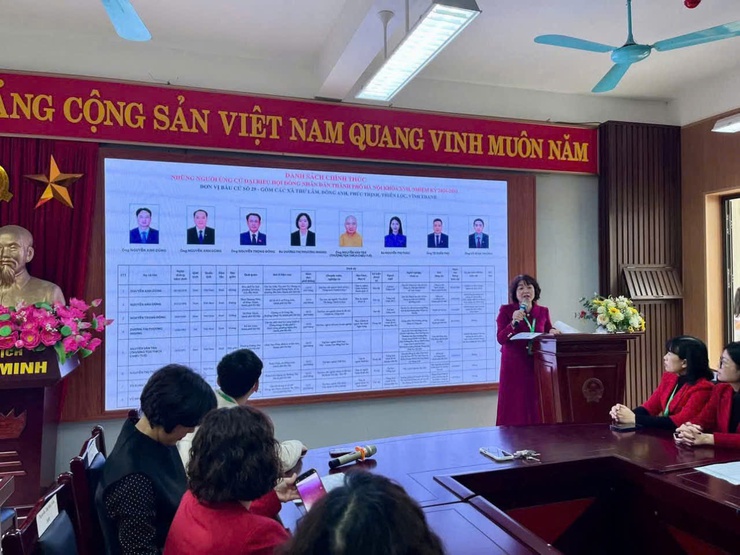 CÁC NHÀ TRƯỜNG TRÊN ĐỊA BÀN XÃ THƯ LÂM TỔ CHỨC HỘI NGHỊ MẠN ĐÀM VỀ CƠ CẤU, TIÊU CHUẨN ĐẠI BIỂU QUỐC HỘI KHÓA XVI VÀ ĐẠI BIỂU HĐND CÁC CẤP NHIỆM KỲ 2026 – 2031- Ảnh 17.