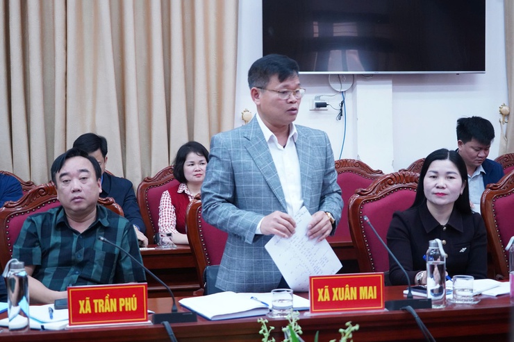 Đoàn kiểm tra, giám sát số 04 của Ủy ban MTTQ thành phố Hà Nội kiểm tra công tác bầu cử tại phường Chương Mỹ- Ảnh 4.