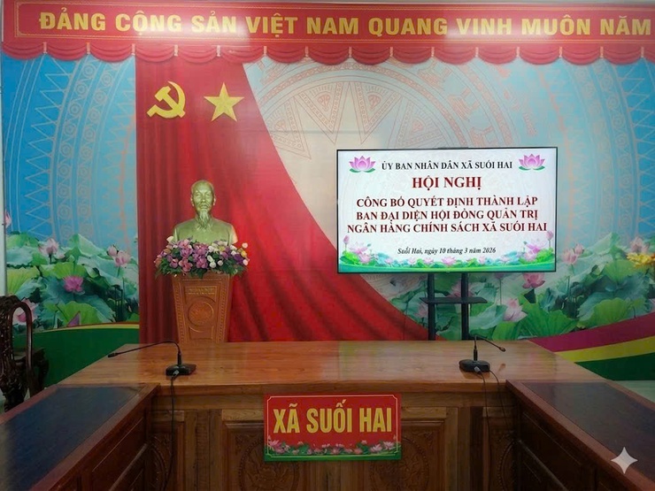 Thành lập Ban đại diện Hội đồng quản trị Ngân hàng Chính sách xã hội xã Suối Hai- Ảnh 1.