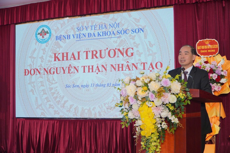 Bệnh viện Đa khoa Sóc Sơn khai trương Đơn nguyên thận nhân tạo- Ảnh 1.