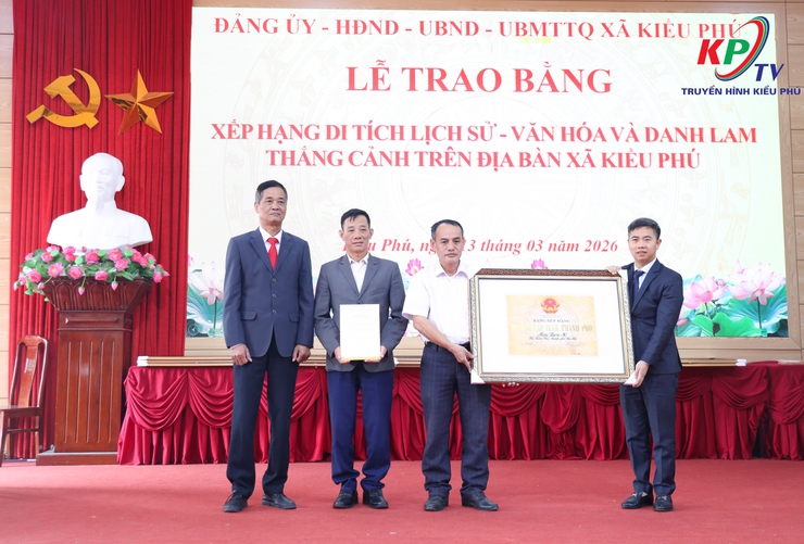 UBND xã Kiều Phú tổ chức hội nghị trao Bằng công nhận xếp hạng di tích lịch sử - văn hoá và danh lam thăng cảnh trên địa bàn.- Ảnh 20.
