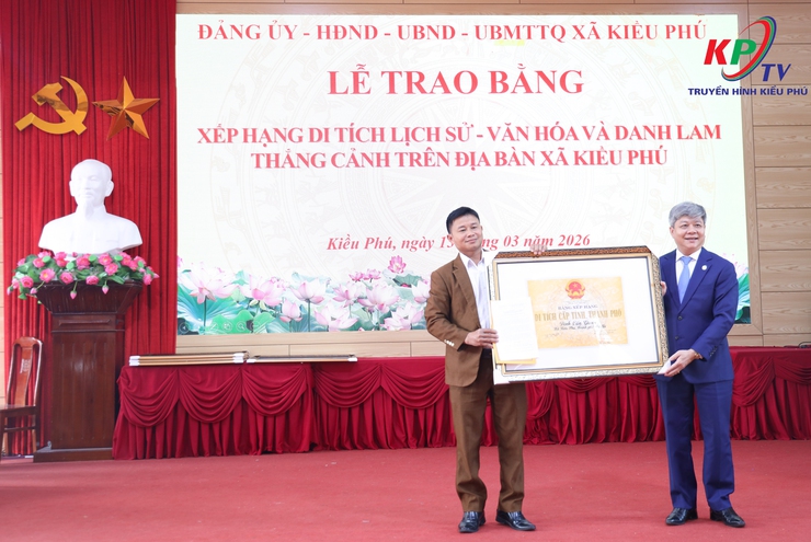 UBND xã Kiều Phú tổ chức hội nghị trao Bằng công nhận xếp hạng di tích lịch sử - văn hoá và danh lam thăng cảnh trên địa bàn.- Ảnh 15.