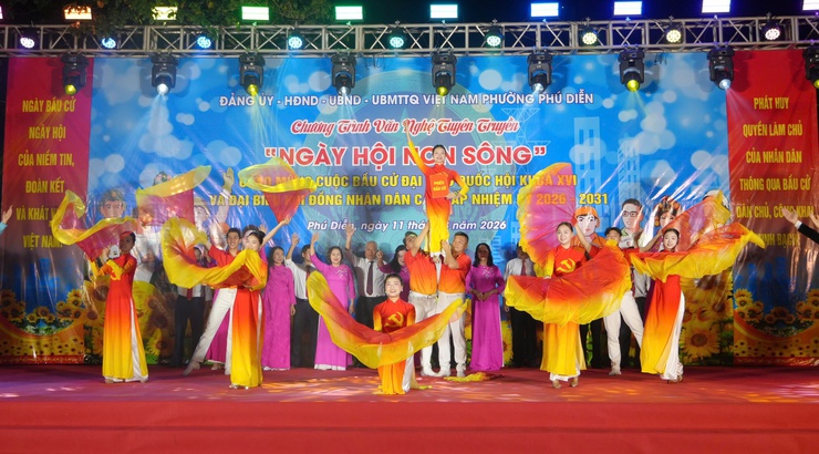 “Ngày Hội Non Sông”: Chương trình văn nghệ tuyên truyền chào mừng bầu cử đại biểu Quốc hội và đại biểu HĐND các cấp nhiệm kỳ 2026-2031- Ảnh 3.