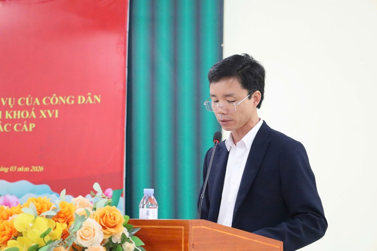 Xã Suối Hai tổ chức hội nghị tuyên truyền pháp luật về bầu cử đại biểu Quốc hội khóa XVI và đại biểu HĐND các cấp nhiệm kỳ 2026 - 2031- Ảnh 1.