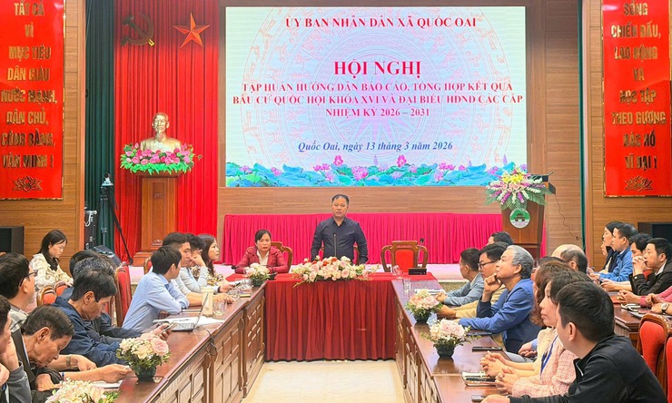 Hội nghị tập huấn hướng dẫn báo cáo, tổng hợp kết quả bầu cử đại biểu Quốc hội khóa XVI và đại biểu HĐND các cấp nhiệm kỳ 2026–2031- Ảnh 2.