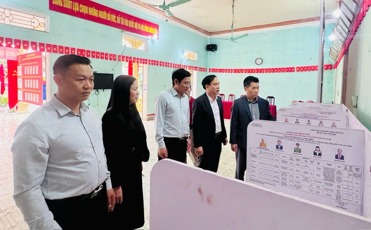 Chủ tịch UBND xã kiểm tra công tác chuẩn bị bầu cử đại biểu Quốc hội và HĐND các cấp- Ảnh 3.
