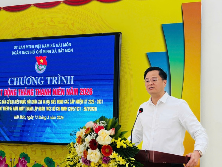Đoàn Thanh niên xã Hát Môn phát động “Tháng Thanh niên” và ra mắt các đội hình thanh niên tình nguyện năm 2026- Ảnh 6.