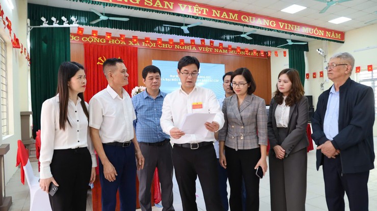 Đoàn kiểm tra, giám sát số 04 của Ủy ban MTTQ thành phố Hà Nội kiểm tra công tác bầu cử- Ảnh 6.