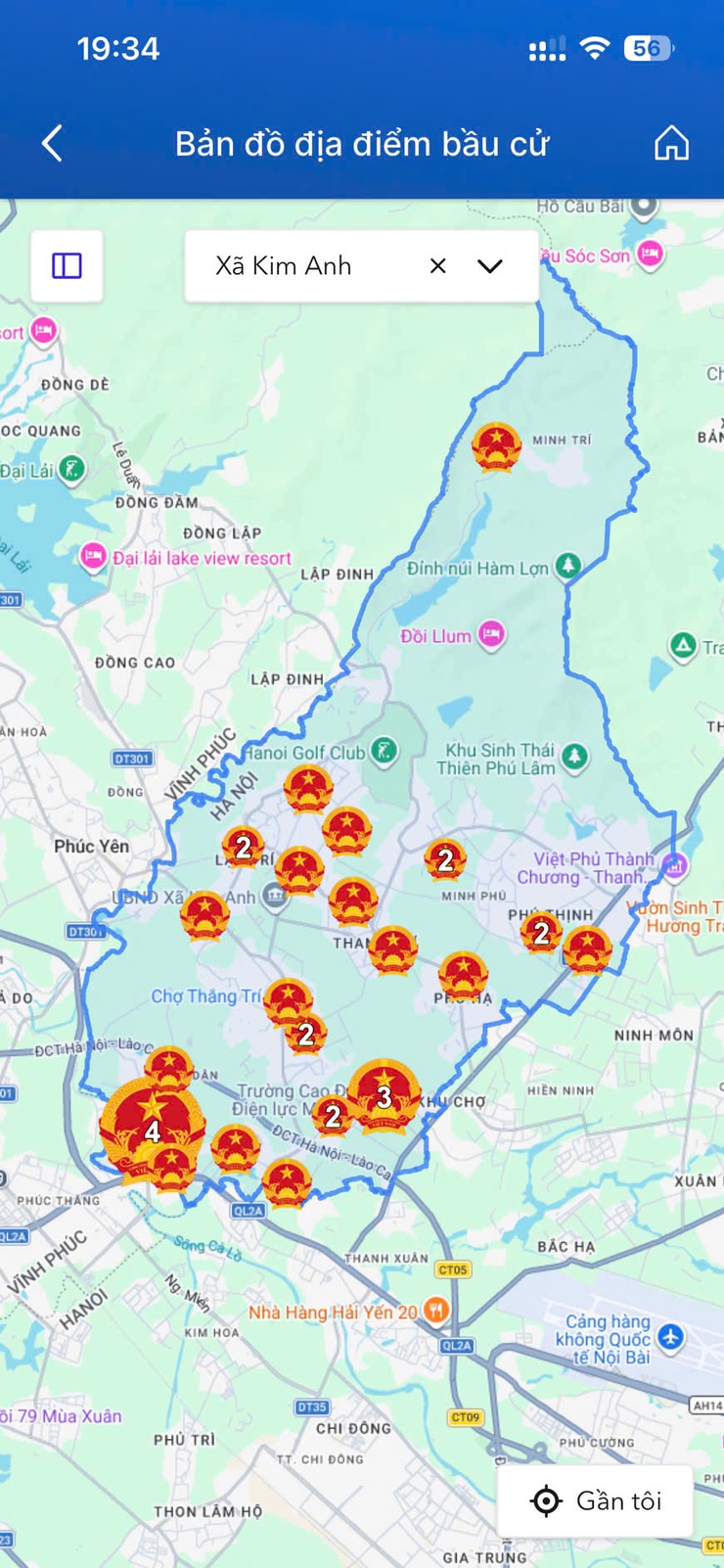 ỨNG DỤNG iHANOI BỔ SUNG BẢN ĐỒ TRA CỨU ĐỊA ĐIỂM BẦU CỬ – GIÚP CỬ TRI XÃ KIM ANH THUẬN TIỆN THAM GIA BẦU CỬ- Ảnh 2.