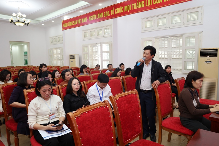 Cơ quan Đảng ủy – Ủy ban MTTQ Việt Nam và Cơ quan HĐND & UBND phường Bồ Đề tổ chức hội nghị mạn đàm tiểu sử các ứng cử viên- Ảnh 3.