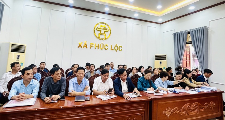 Uỷ ban Bầu cử xã Phúc Lộc tiếp tục nghe báo cáo tiến độ công tác bầu cử tại các đơn vị bầu cử trên địa bàn- Ảnh 8.