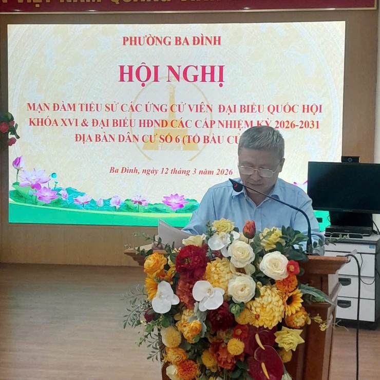 Ba Đình: Mạn đàm tiểu sử người ứng cử, tạo điều kiện để cử tri lựa chọn đại biểu xứng đáng- Ảnh 1.