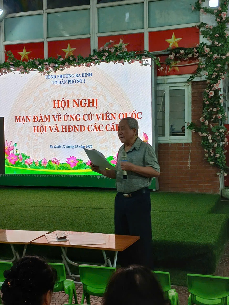 Ba Đình: Mạn đàm tiểu sử người ứng cử, tạo điều kiện để cử tri lựa chọn đại biểu xứng đáng- Ảnh 2.