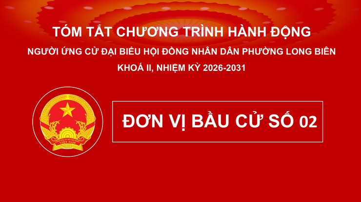 Tổng hợp tóm tắt chương trình hành động của các ứng cử viên đại biểu HĐND phường Long Biên nhiệm kỳ 2026 - 2031- Ảnh 7.