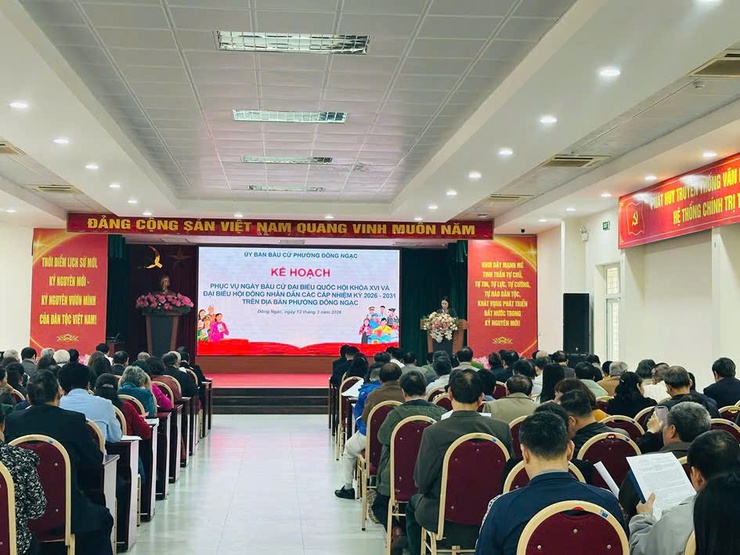 Ủy ban bầu cử phường Đông Ngạc quán triệt nhiệm vụ trong ngày bầu cử- Ảnh 4.