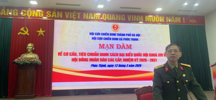 Hội Cựu chiến binh xã Phúc Thịnh mạn đàm về công tác bầu cử- Ảnh 1.
