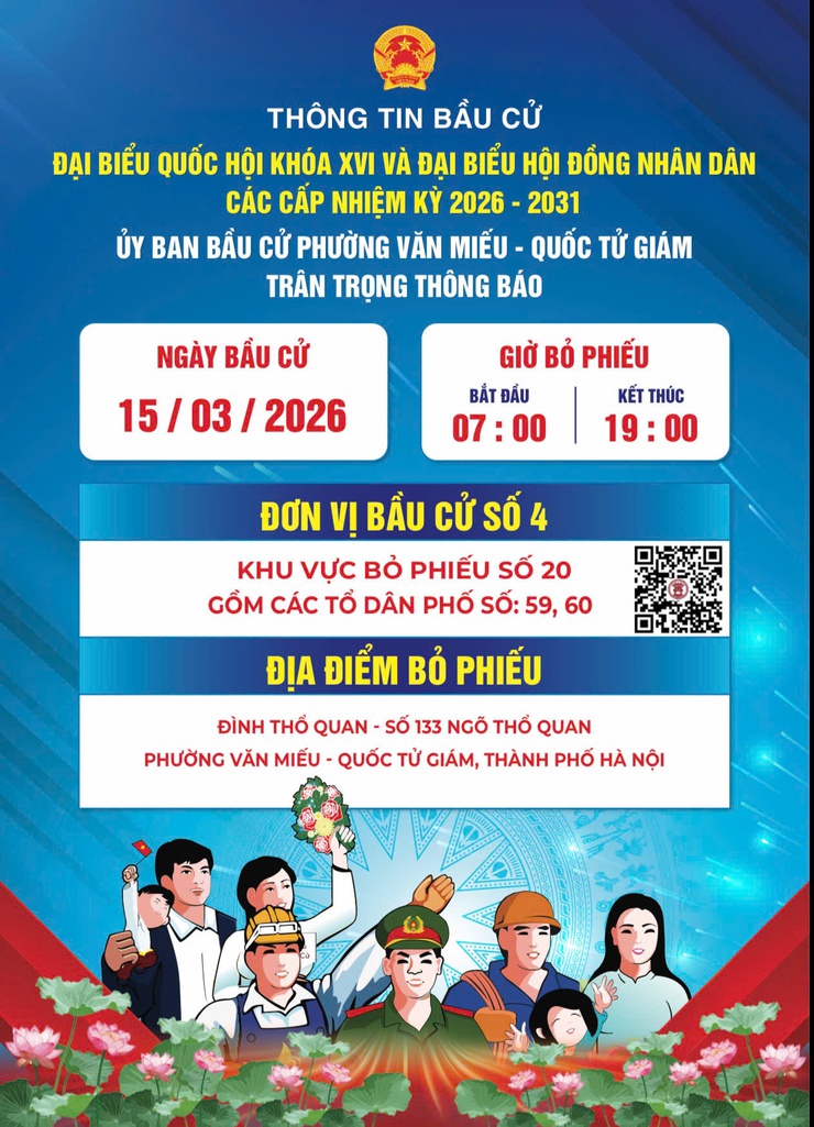 UBND phường Văn Miếu - Quốc Tử Giám thông báo chi tiết đến Nhân dân trên địa bàn các thông tin về Đơn vị bầu cử số 4- Ảnh 4.