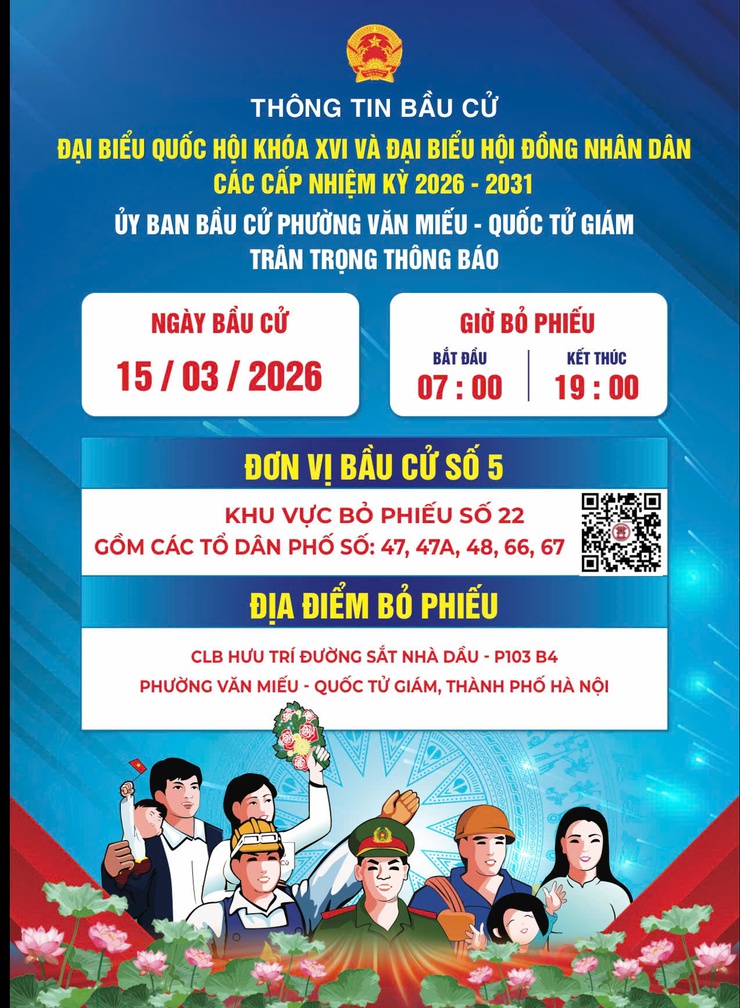 UBND phường Văn Miếu - Quốc Tử Giám thông báo chi tiết đến Nhân dân trên địa bàn các thông tin về Đơn vị bầu cử số 5.- Ảnh 4.
