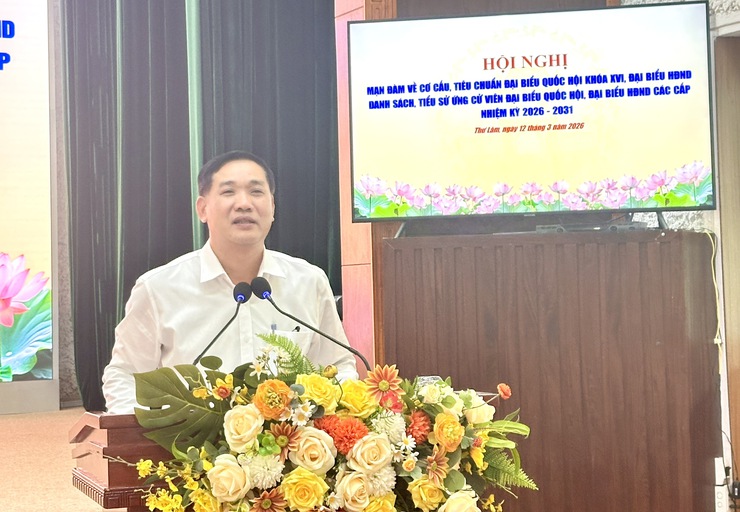 Uỷ ban bầu cử  xã Thư Lâm tổ chức Hội nghị mạn đàm về tiêu chuẩn, cơ cấu đại biểu Quốc hội khóa XVI và đại biểu HĐND; danh sách, tiểu sử ứng cử viên Đại biểu Quốc hội, Đại biểu HĐND các cấp, nhiệm kỳ 2026-2031. - Ảnh 7.