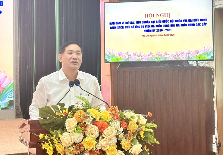 Uỷ ban bầu cử  xã Thư Lâm tổ chức Hội nghị mạn đàm về tiêu chuẩn, cơ cấu đại biểu Quốc hội khóa XVI và đại biểu HĐND; danh sách, tiểu sử ứng cử viên Đại biểu Quốc hội, Đại biểu HĐND các cấp, nhiệm kỳ 2026-2031. - Ảnh 3.