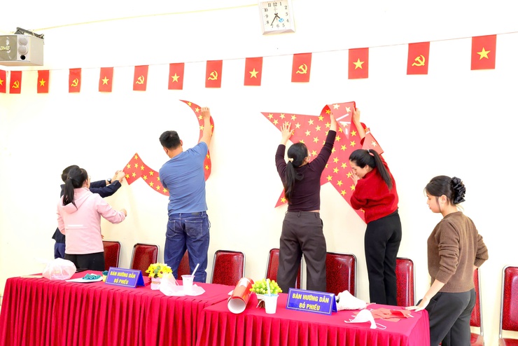 Xã Thư Lâm sẵn sàng cho ngày hội lớn của Non sông - Ảnh 6.