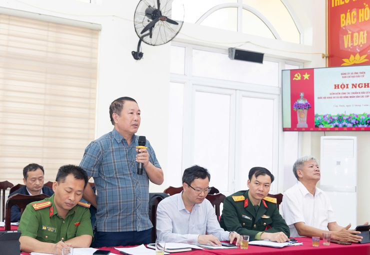 Ứng Thiên kiểm điểm công tác chuẩn bị bầu cử, sẵn sàng cho Ngày hội toàn dân 15/3/2026- Ảnh 6.