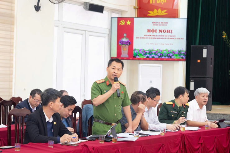 Ứng Thiên kiểm điểm công tác chuẩn bị bầu cử, sẵn sàng cho Ngày hội toàn dân 15/3/2026- Ảnh 7.