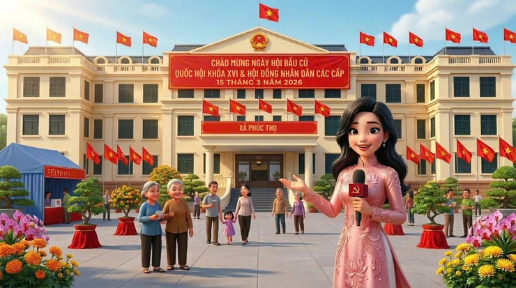 Phúc Thọ đổi mới, sáng tạo trong công tác tuyên truyền bầu cử- Ảnh 2.