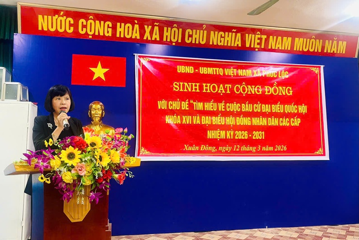 Xã Phúc Lộc tổ chức sinh hoạt cộng đồng tìm hiểu về Cuộc bầu cử đại biểu Quốc hội khóa XVI và đại biểu HĐND các cấp nhiệm kỳ 2026 – 2031- Ảnh 1.