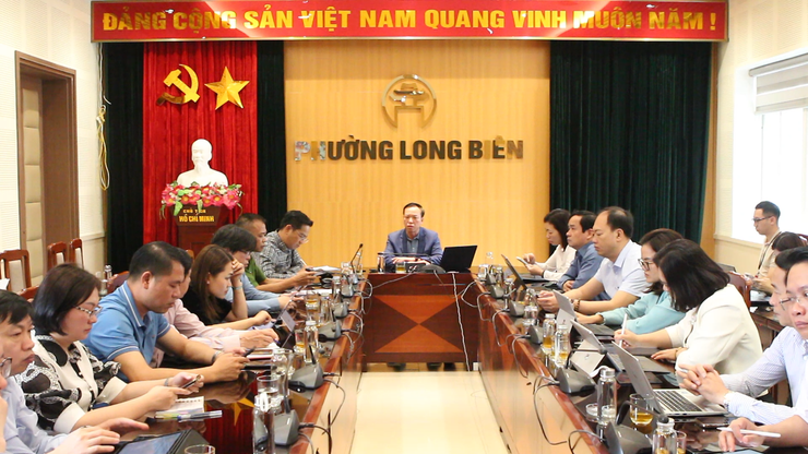 Phường Long Biên họp rà soát công tác chuẩn bị trước Ngày bầu cử- Ảnh 1.