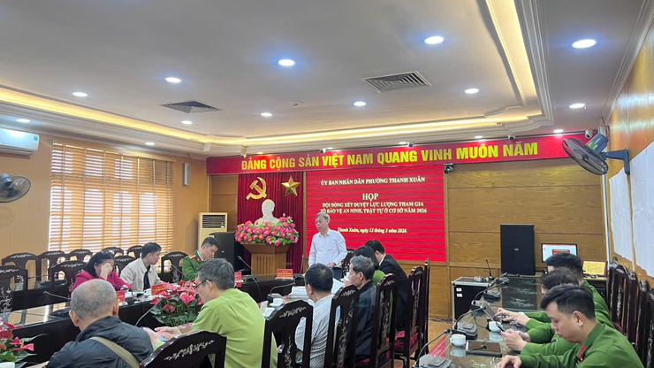 Hội đồng xét duyệt lực lượng tham gia bảo vệ an ninh, trật tự ở cơ sở Quý I năm 2026- Ảnh 1.