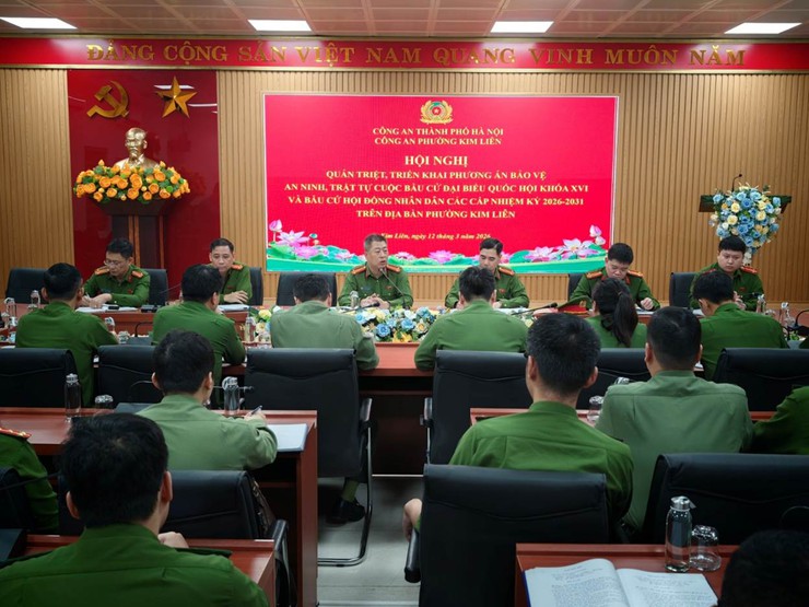 CÔNG AN PHƯỜNG KIM LIÊN SẴN SÀNG MỌI ĐIỀU KIỆN ĐẢM BẢO THÀNH CÔNG CUỘC BẦU CỬ ĐẠI BIỂU QUỐC HỘI KHÓA XVI VÀ ĐẠI BIỂU HĐND CÁC CẤP NHIỆM KỲ 2026 - 2031- Ảnh 1.